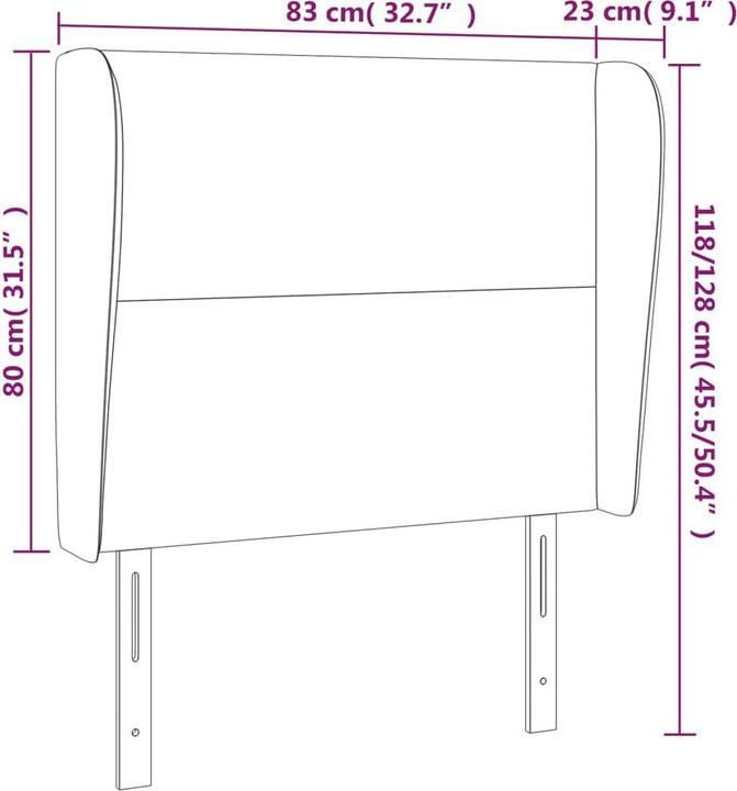 Produktbild VidaXL Cassandra (83 x 23 x 128 cm)