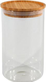 Produktbild NoName Vorratsdose 10x17,5 cm stapelbar Bambusdeckel (1 l)