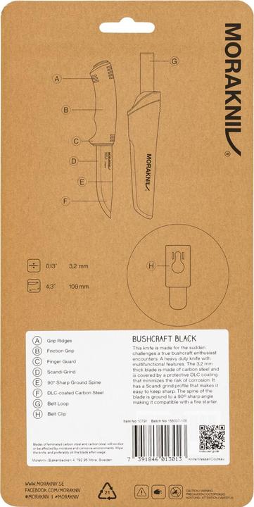 Immagine prodotto Morakniv Boscaglia nera (10.90 cm)