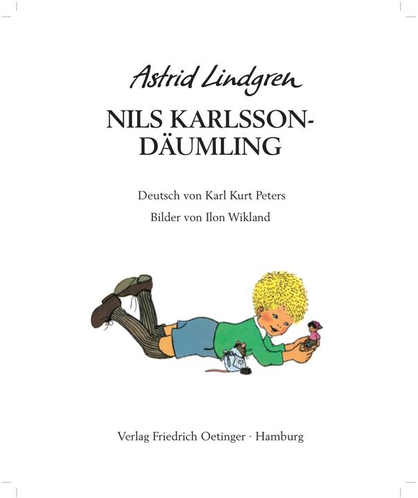 Actual product image Nils Karlsson-Däumling (German, Ilon Wikland, Charles Kurt Peters, Astrid Lindgren, 2007)