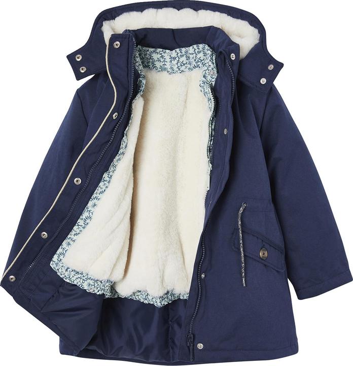 Actual product image Vertbaudet Girls' 3-in-1 quilted jacket with recycled polyester (98)