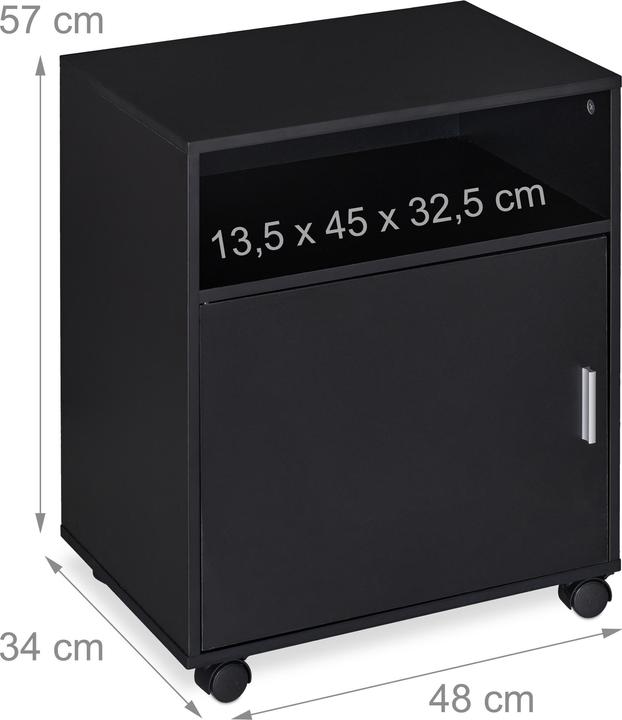 Immagine prodotto Relaxdays Carrello porta stampante (48 x 34 x 57 cm)