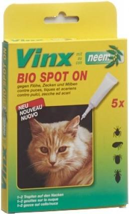 Image du produit Vinx Bio Spot On neem cat (Chat, 5 ml)