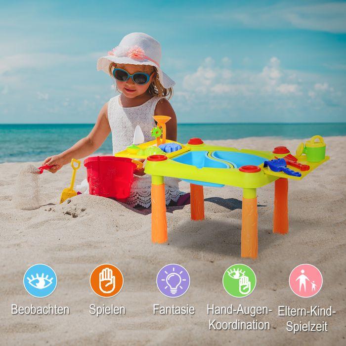 Image du produit Swisshandel24 Table de jeu de sable et d'eau pour enfants table de boue pour enfants en extérieur table de jeu en