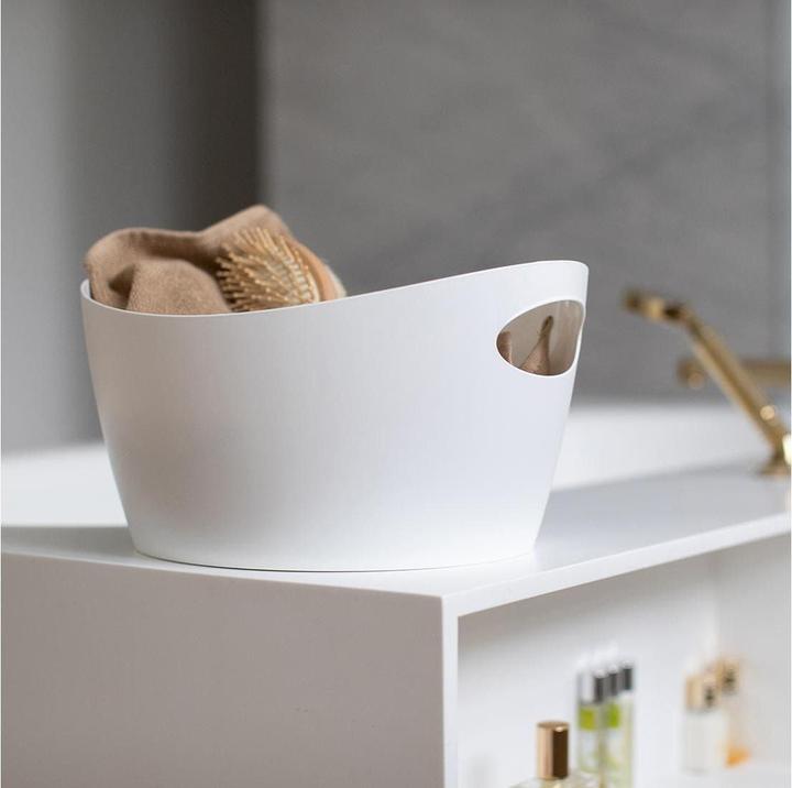 Actual product image Koziol Laundry basket Bottichelli M 4.5 l, White matt (4.50 l)