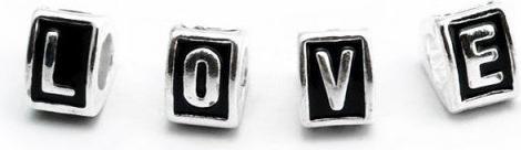 Immagine prodotto Hermex LOVE Beads Perlina per Bracciale - Argento (Argento 925)