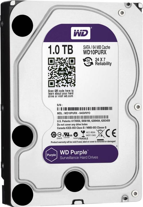 Produktbild WD Purple EOL (1 TB, 3.5", CMR)