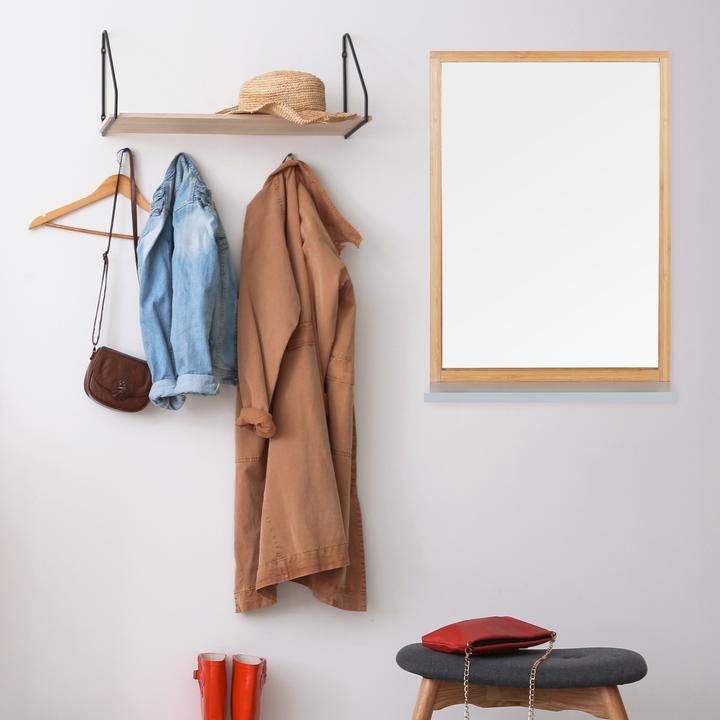 Actual product image Relaxdays Wall Mirror with Shelf (38 x 12 x 54.5 cm)