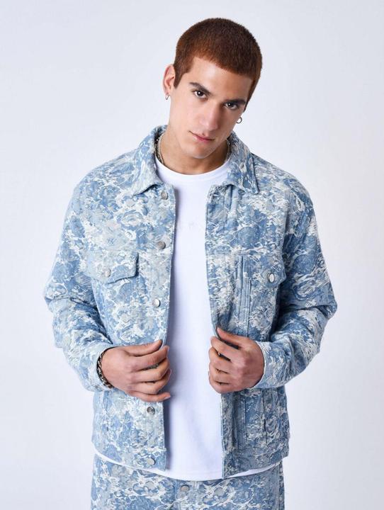 Image du produit Project X Paris Veste en jean à motif abstrait (XXL)