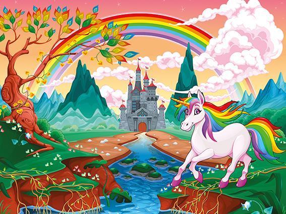 Produktbild Heidi Cheese Line HeiDi Art 5899 Children's Puzzle 100pcs.Large Wooden The Little Pony and the Rainbow (100 Teile)