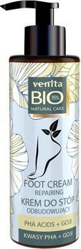 Venita Bio Natural Care Fußcreme Regenerierende Bio-Creme für Füße mit Pha-Säuren und Goji-Beeren-Extrakt -