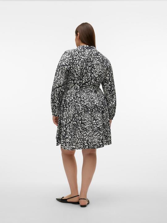 Image du produit Vero Moda Coupe normale Col chemise Curve Poignets non réglables Manches larges Robe courte (46)