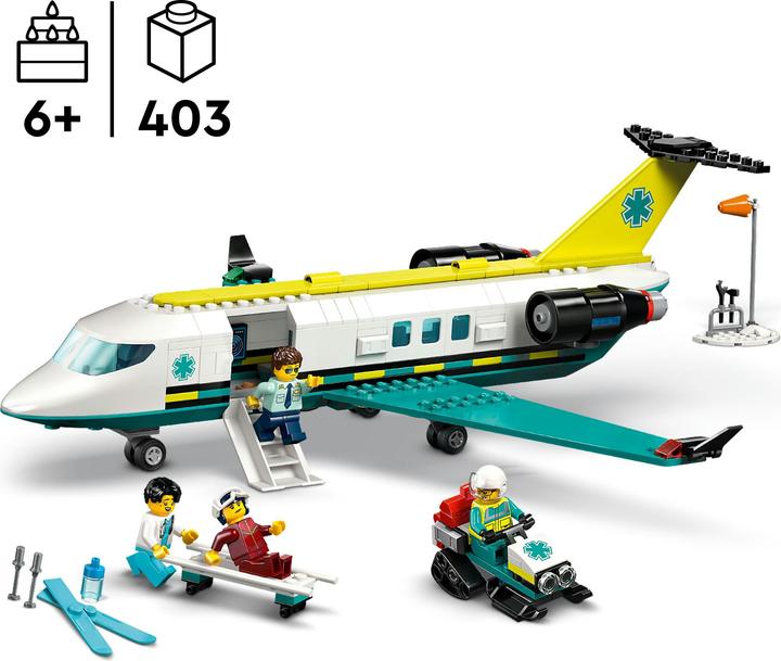 Produktbild LEGO Notfallrettungsflugzeug (60465, LEGO City)