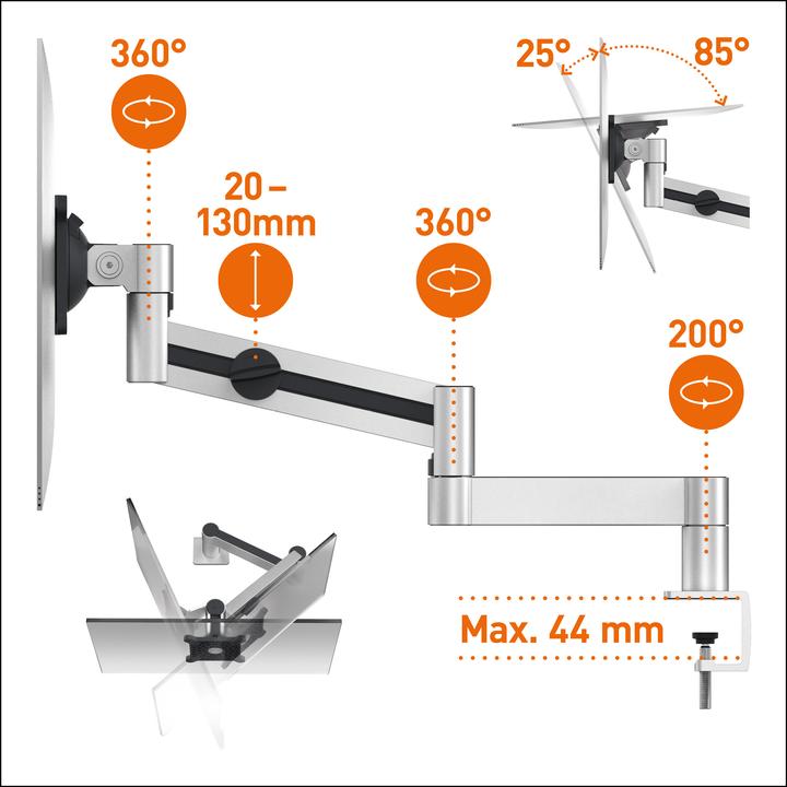 Actual product image Durable Monitor mount (Table, 27")