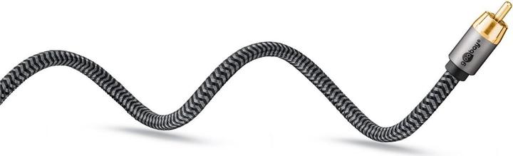 Actual product image Goobay Cinch Y-cable, 2 m, Sharkskin Grey (2 m, Cinch)