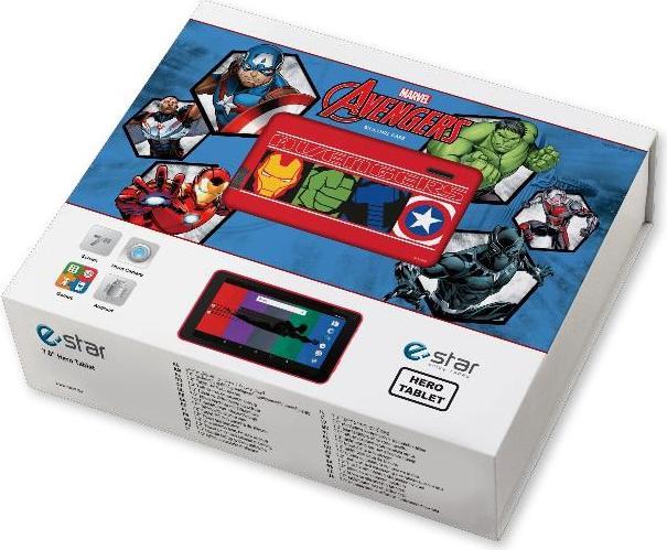 Actual product image Estar Tablet HERO Avengers 7 16 GB (7", 16 GB, Blue, Red, White, Black)