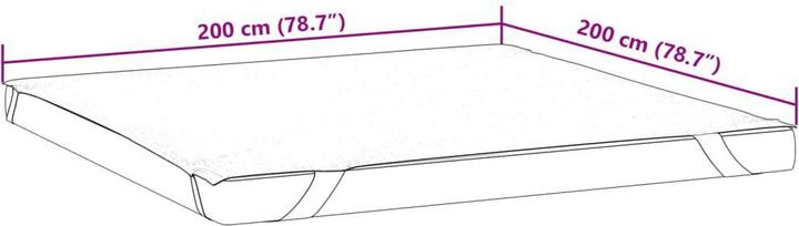 Image du produit VidaXL Protège-matelas Protège-matelas 200x200cm Imperméable à l'eau (200 x 200 cm)