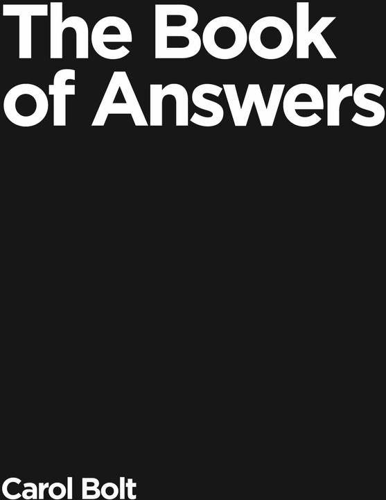 Actual product image The Book Of Answers (English, Carol Bolt, 2000)