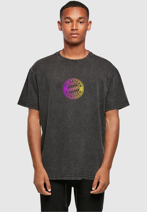 Produktbild FC Bayern München Logo PY Acid Washed Heavy Oversize Tee - 115635 (L)