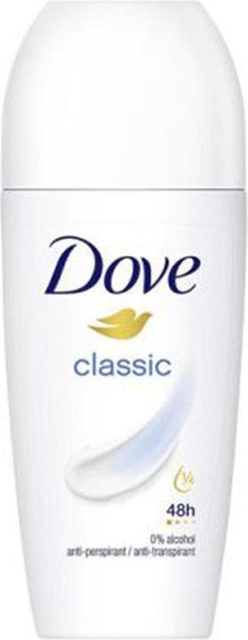 Dove Classic Roll-On Antiperspirant 0% Alcohol (Roll-on, 50 ml)