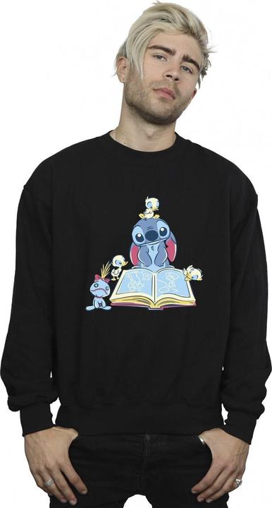 Produktbild Disney Lilo & Stitch Reading A Book Sweatshirt (L)