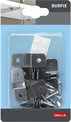 Actual product image Dolle Shelf fixing Duofix stainless steel, 6 pcs.