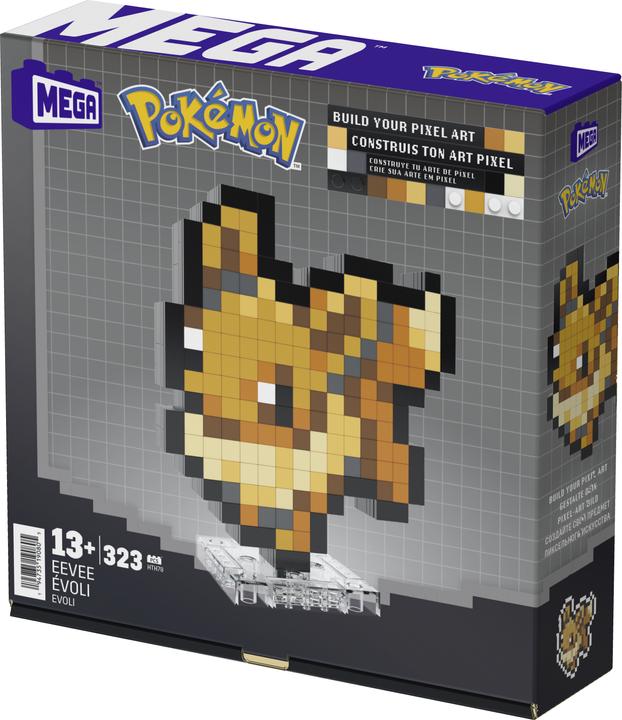 Actual product image MEGA Pokémon Evoli Pixel Art