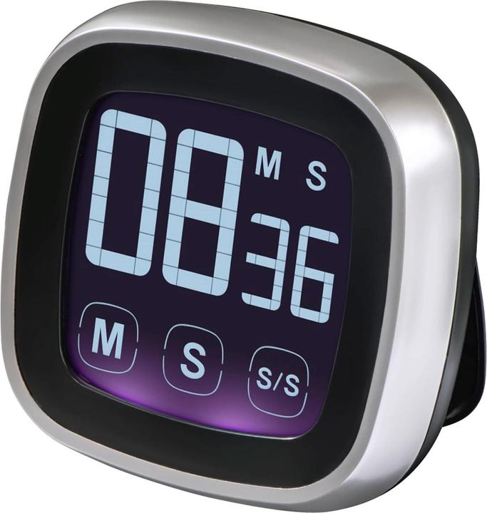 Xavax Küchentimer Küchentimer "Touch", digital, Silber/Schwarz