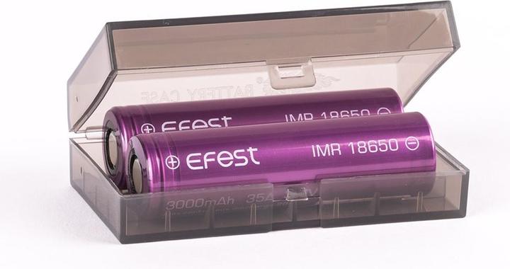 Image du produit Efest Accu Purple IMR 18650 puissance maximale de 35A (Flat Top), y compris boîte de protection de l'accu (1 pcs, 18650, 3000 mAh)