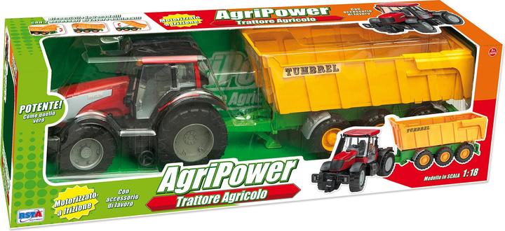 Rs Toys Maxi Trattore Agripower a Frizione con Cassone