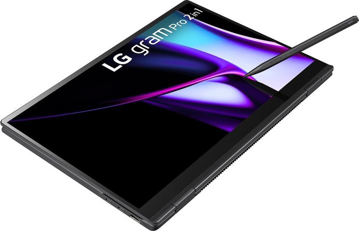 Produktbild LG 16" 16T90SP-K 2in1 Notebook Tablet Core i7 16GB 1TB W11H (16", Intel Core Ultra 7 155H, 16.38 GB, 1024 GB, DE)