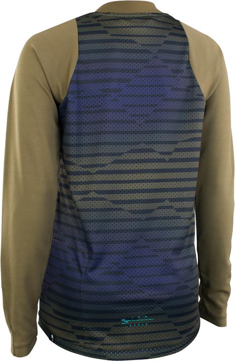Actual product image ION Bike Jersey Scrub LS women - dark-mud (38, M)