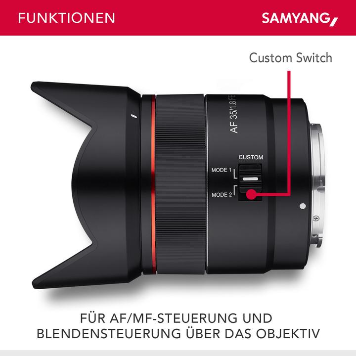 Image du produit Samyang AF 35mm f/1.8 Sony E-Mount (Sony E, Plein format)