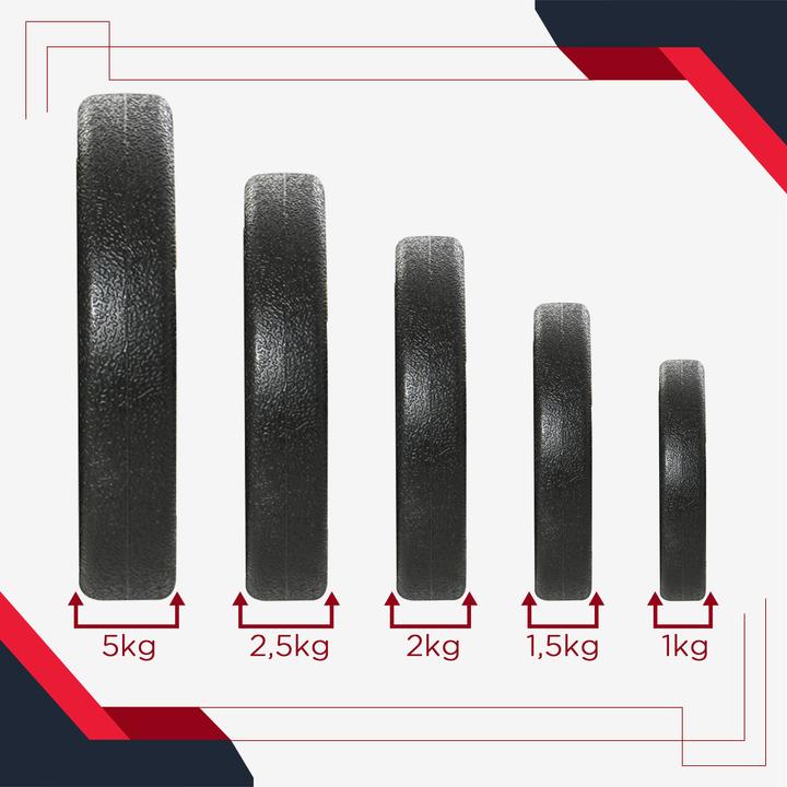 Actual product image Homcom Dumbbell set 30 kg (8 x 2.5 kg, 4 x 1.5 kg)