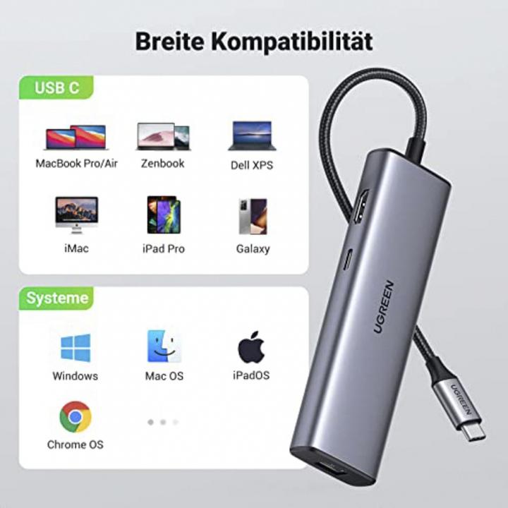 Immagine prodotto Ugreen USB Hub 3.0 (USB-C, 5 Porti)