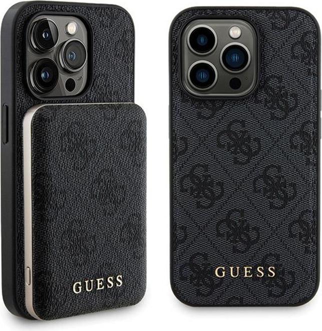 Produktbild Guess Zestaw GUBPM5P13X4GEMGK iPhone 13 Pro Max 6.7" hardcase + Powerbank 5000mAh MagSafe czarny/bla (Apple iPhone 13 Pro Max)