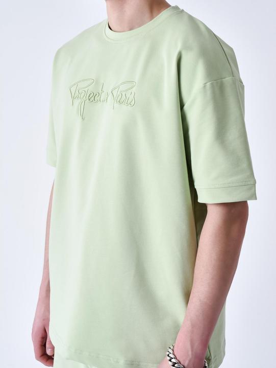 Produktbild Project X Paris kassisches t-shirt mit fu-ogo-stickerei (L)