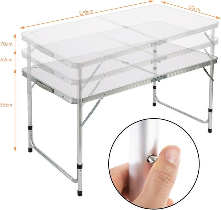 Actual product image Casaria Camping table Folding table