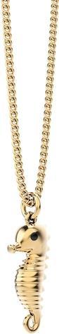 Actual product image MTM Sea Horse Necklace (Brass, 18k Gold, 43 cm)