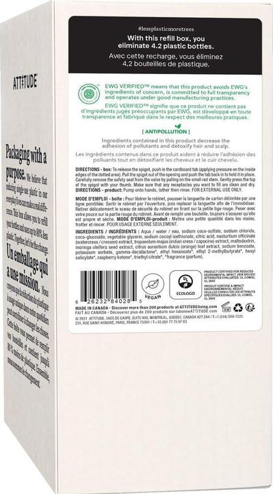 Immagine prodotto Attitude Super foglie (Sapone liquido, 2000 ml)