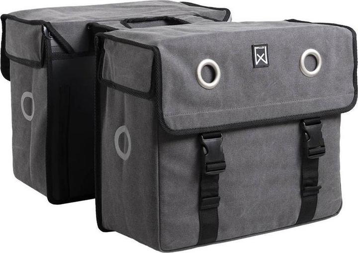 Willex Wilex Double Canvas Bag 52 Liter grau (52 l, Gepäckträgertasche)