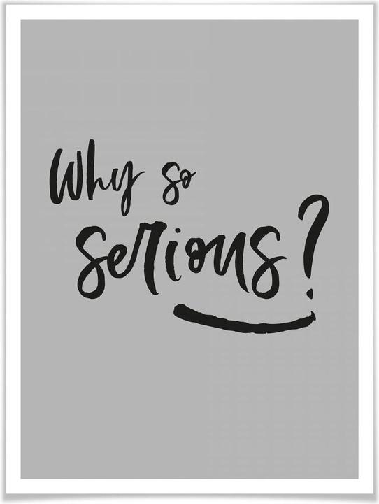 Produktbild Trenddeko Why so serious? (80 x 100 cm)