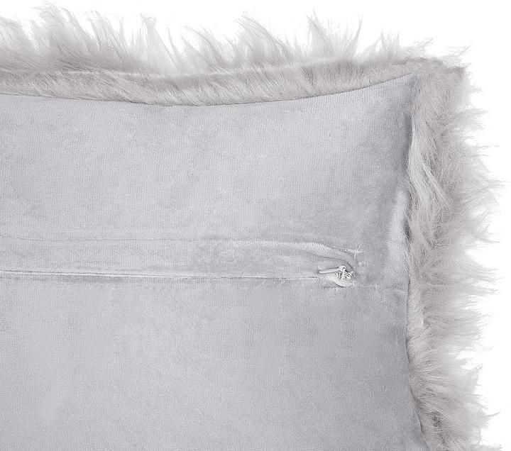 Image du produit Beliani Coussin décoratif imitation fourrure gris clair 42 x 42 cm 2pcs LUBHA (42 x 42 cm)