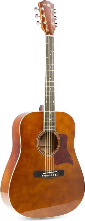 Actual product image Max Acoustic Guitar SoloJam Set Dark Natural (Acoustic guitar set, Rosewood, Linden)