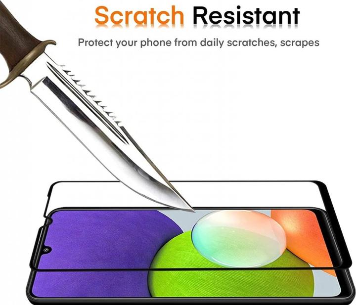 Produktbild Screenguard Samsung Galaxy A22 5G Full Screen Panzerglas Schutzfolie 2.5D 9H (1 Stück, Samsung Galaxy A22 5G)