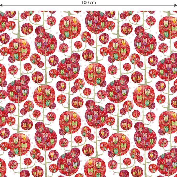 Actual product image Trenddeko Owls in forest (100 x 50 cm)