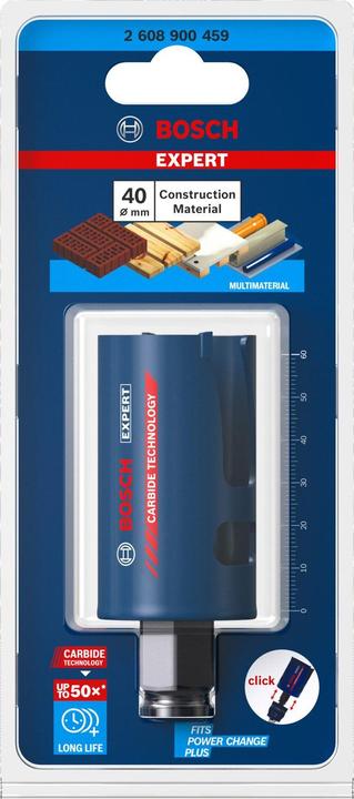 Image du produit Bosch Professional Zubehör Scie cloche Expert Construction Material, 40 x 60 mm (40 mm)