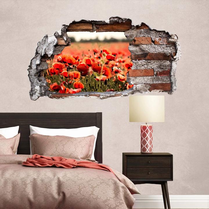 Produktbild Trenddeko 3D Poppy Field (100 x 54 cm)