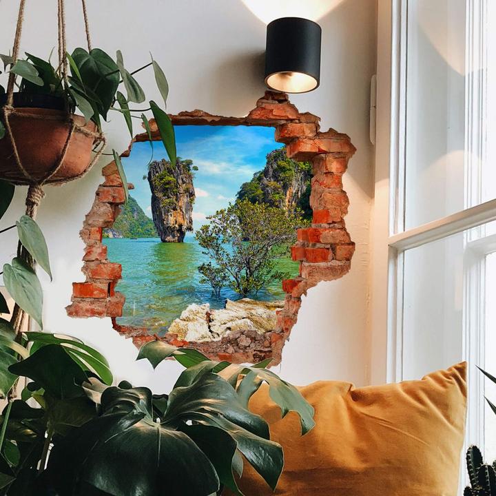 Actual product image Trenddeko 3D Khao Ta-Pu Island (80 x 76 cm)