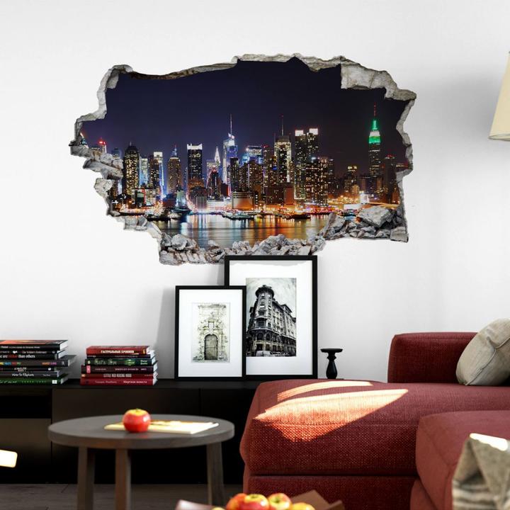 Actual product image Trenddeko 3D New York Skyline (40 x 24 cm)